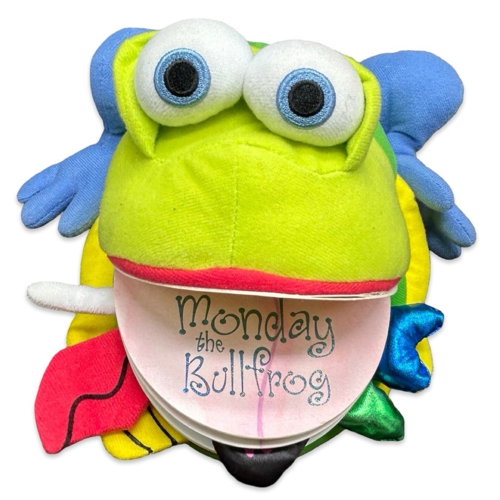 Matthew Van Fleet "Monday the Bullfrog" Interactive Plush Puppet Book 2006 - Picture 14 of 15